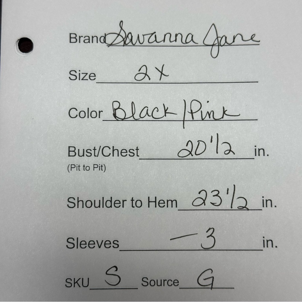 Savanna Jane 2X Black Floral Embroidered Boho Peasant Top Blouse Spring Summer - Picture 7 of 7